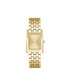 Ladies BOSS Lucy Light Gold IP Tank Watch