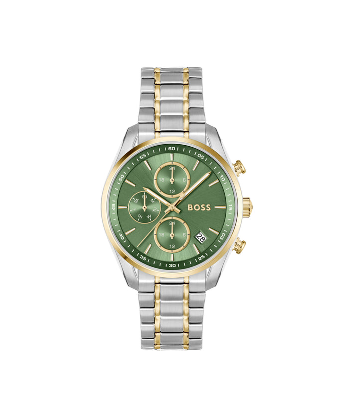 BOSS Grand Tour Multifunction Watch with Green Dial