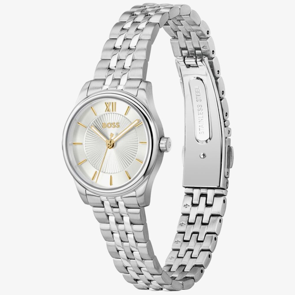 Ladies BOSS Graceful Mina Silver Bracelet Watch