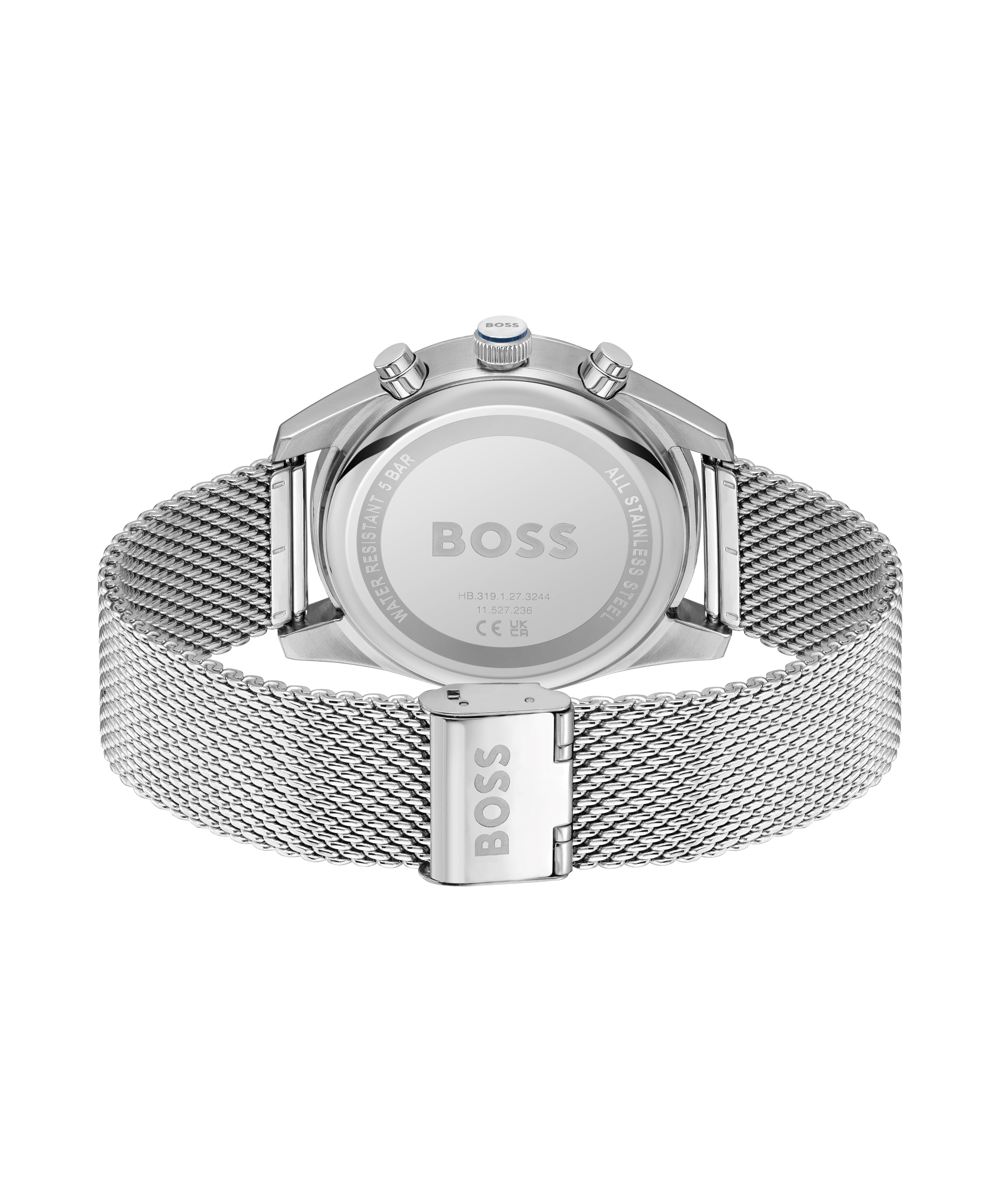 Gents BOSS Skytraveller Chronograph Mesh Bracelet Watch