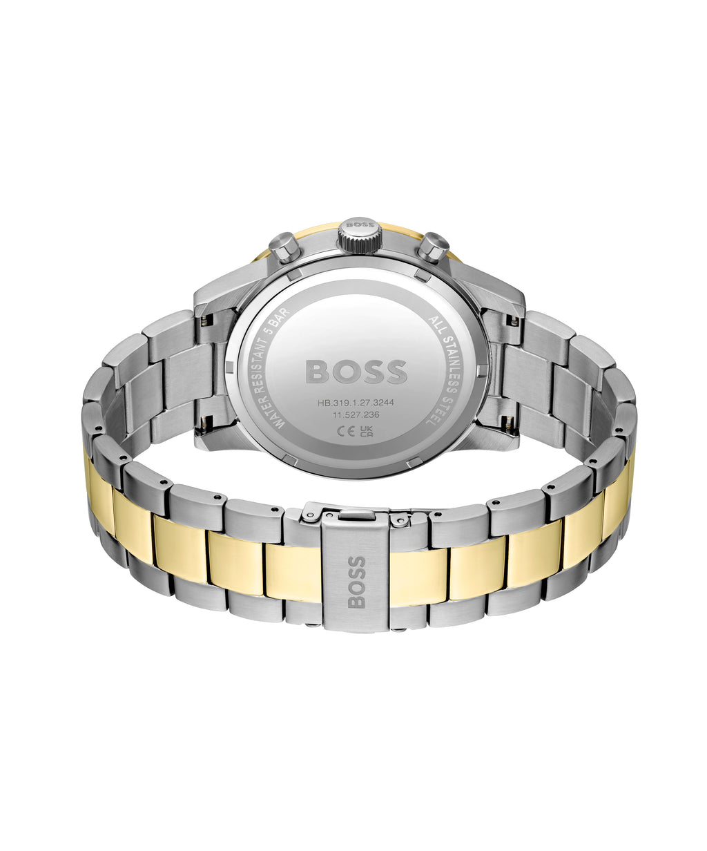 Gents BOSS Allure Chronograph Bi Colour Bracelet Watch