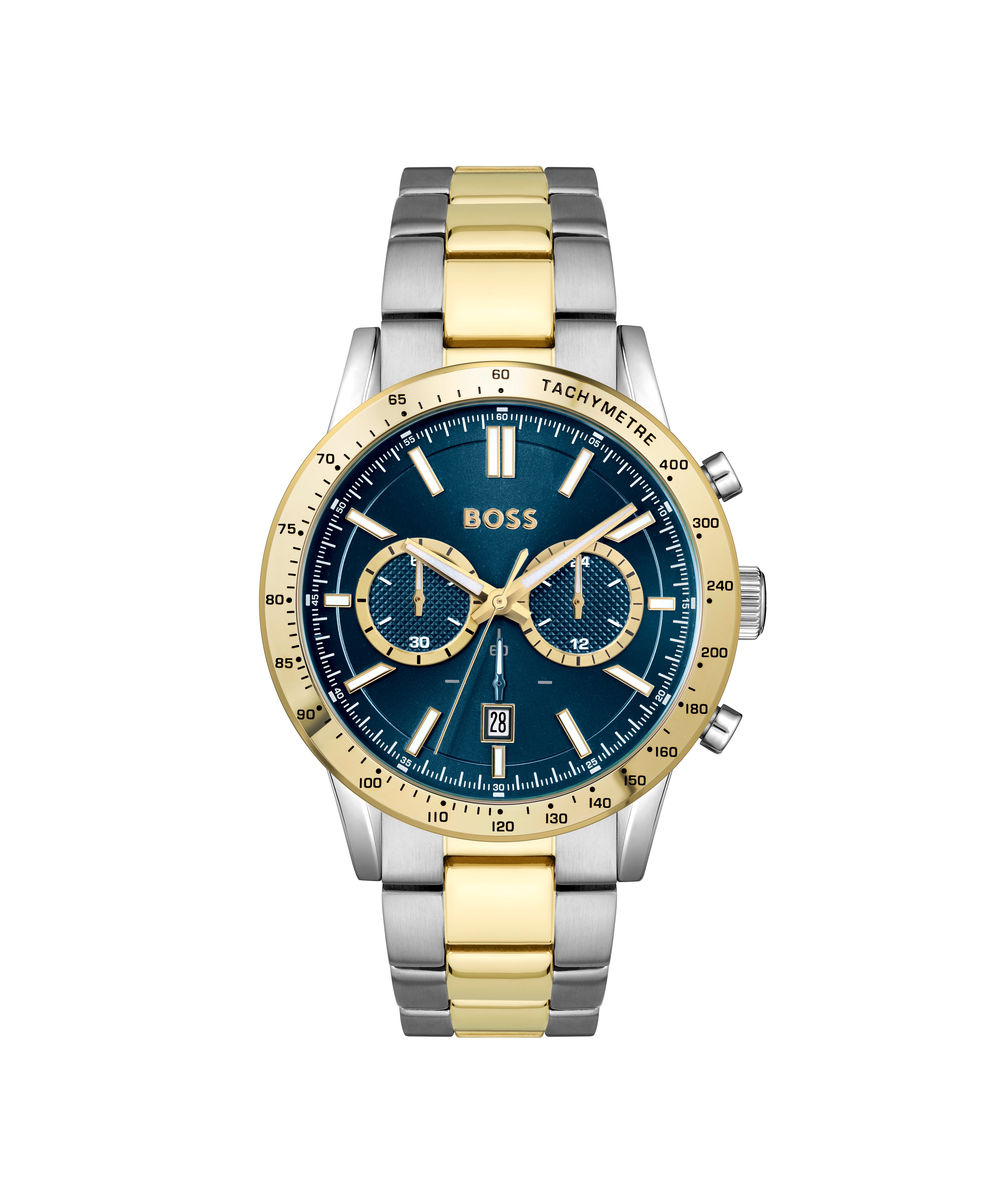 Gents BOSS Allure Chronograph Bi Colour Bracelet Watch