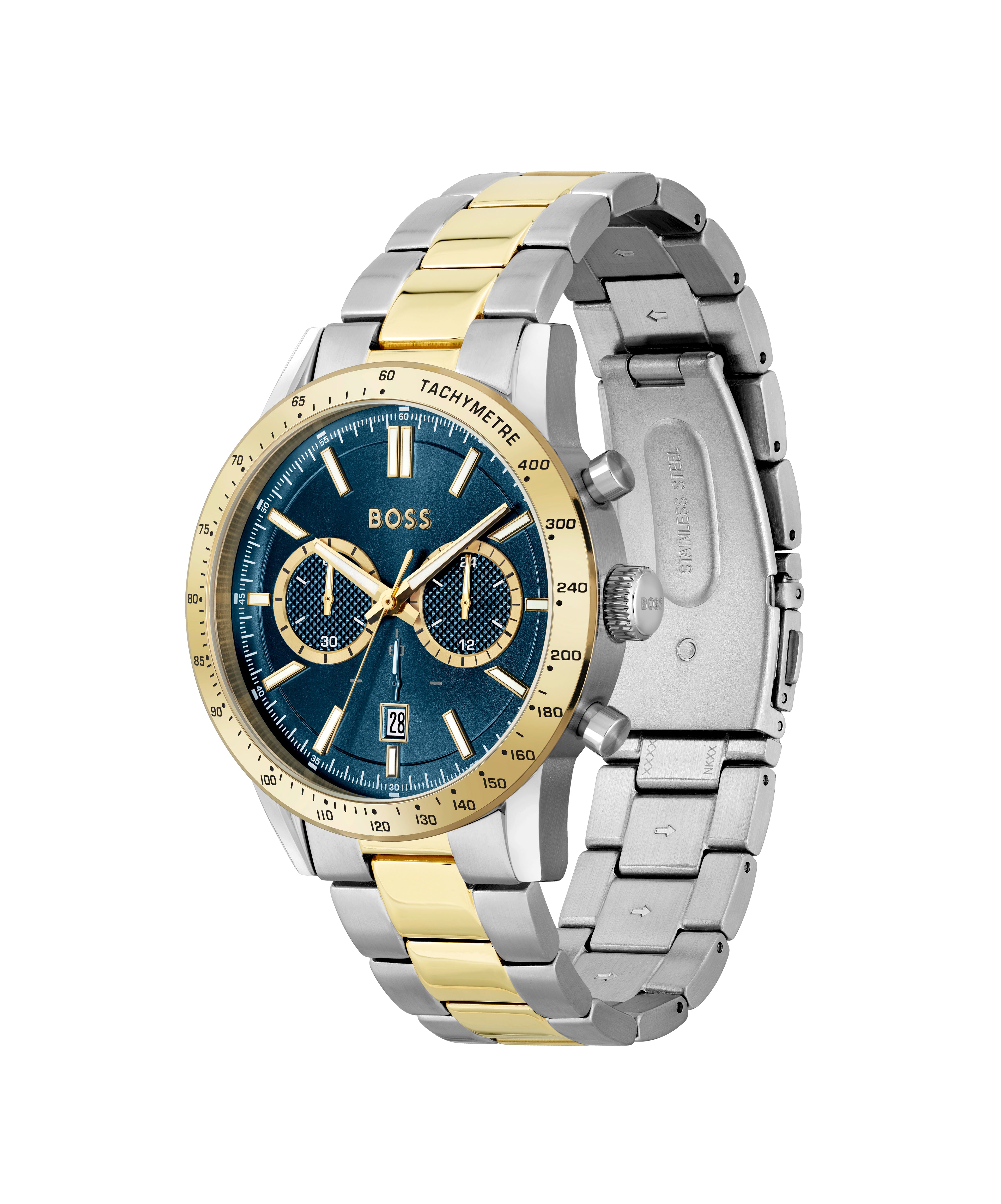 Gents BOSS Allure Chronograph Bi Colour Bracelet Watch