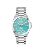 Gents BOSS Strike Stainless Steel Bracelet Watch with Turquoise Dial