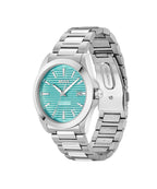 Gents BOSS Strike Stainless Steel Bracelet Watch with Turquoise Dial
