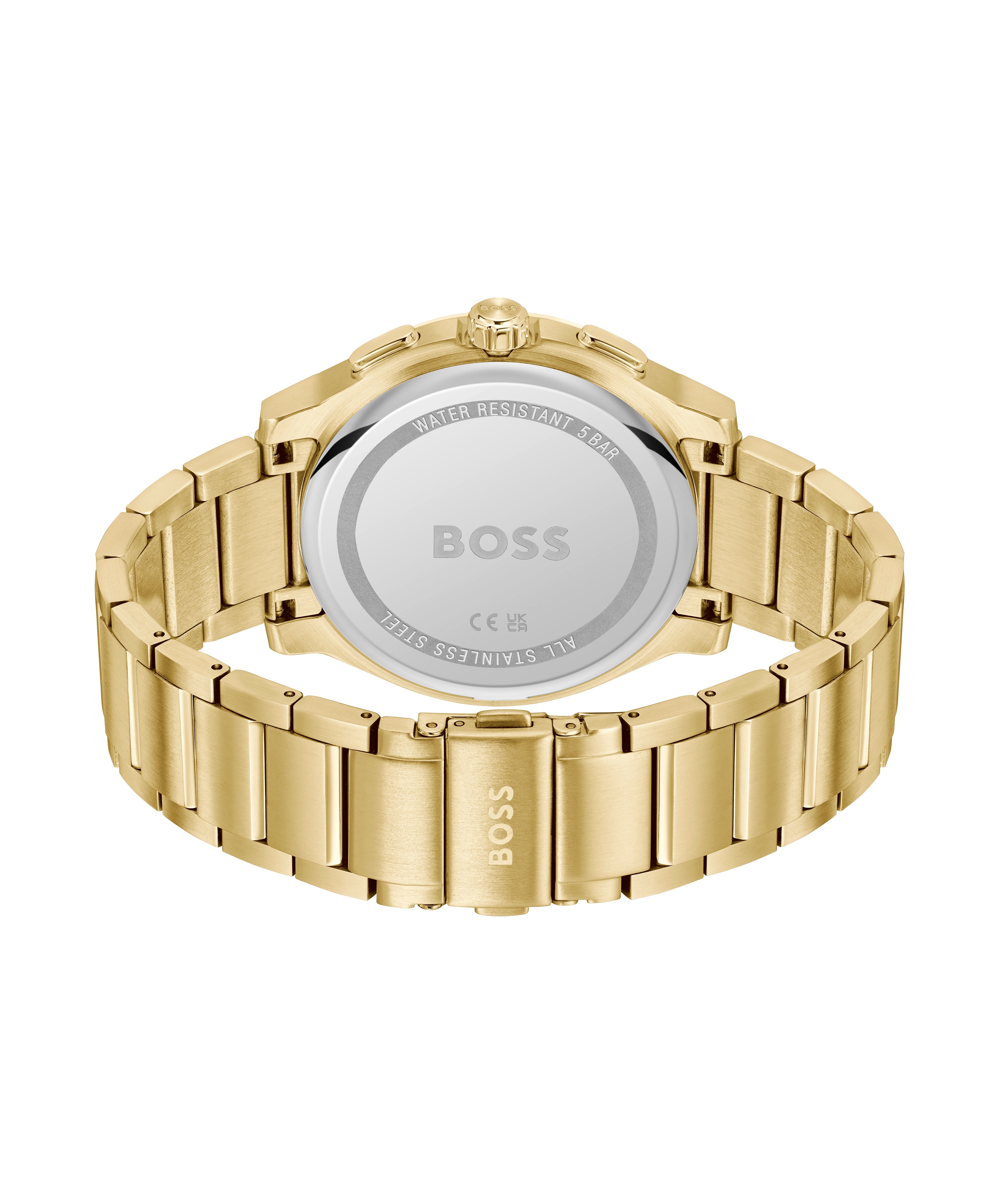 Gents BOSS Peak Chronograph Yellow Beige IP Watch