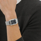 Gents BOSS Principle 39mm Rectangle Watch with Black Face