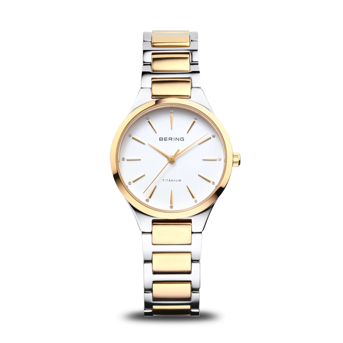 BERING Titanium Silver and Gold Ladies Watch 15630-704