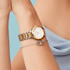 BERING Titanium Silver and Gold Ladies Watch 15630-704