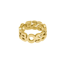Load image into Gallery viewer, Gents BOSS Kassy Light Yellow Gold IP Ring
