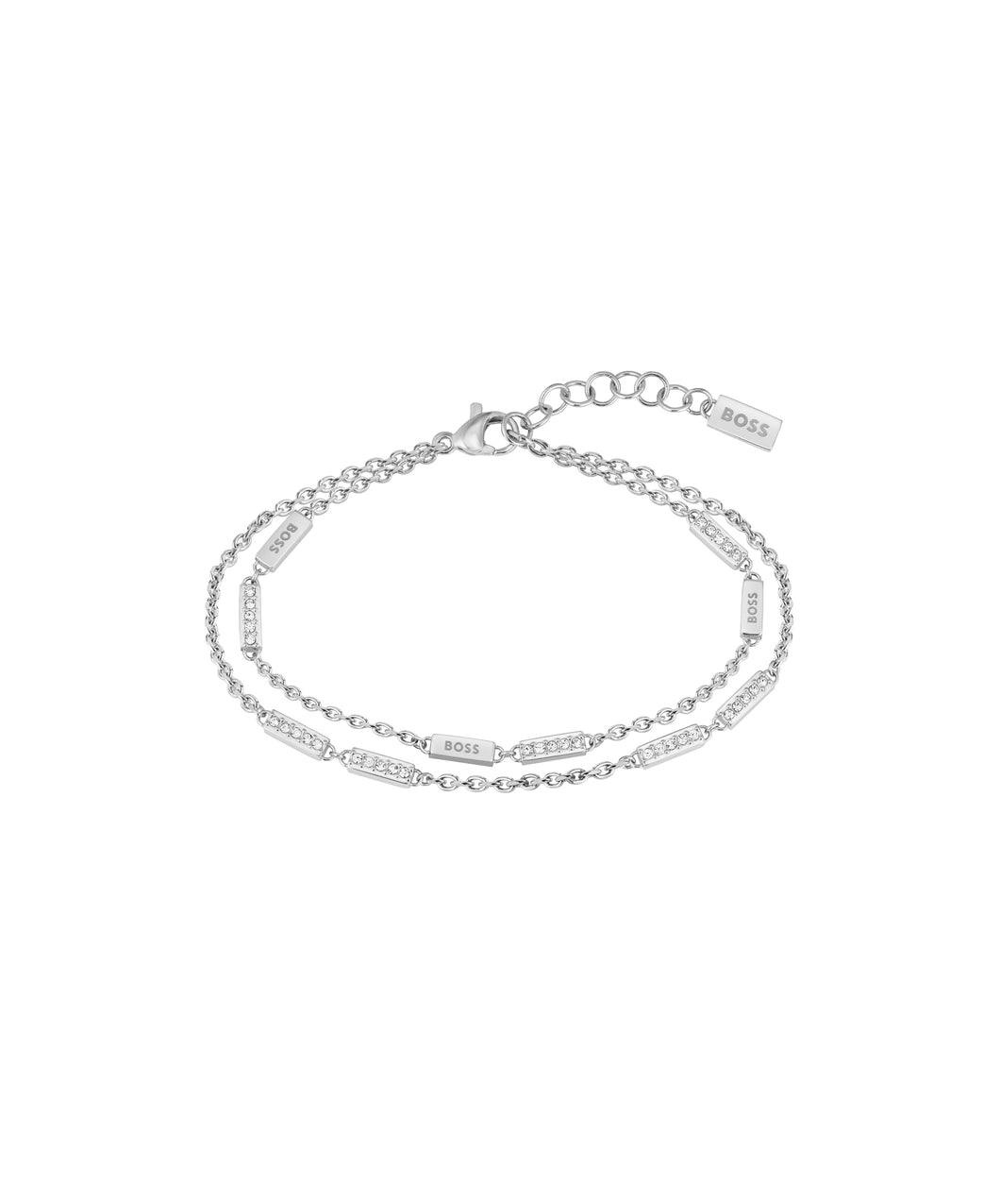 Ladies BOSS Laria Stainless Steel Crystal Bracelet