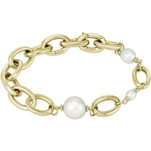 Load image into Gallery viewer, Ladies BOSS Leah light yellow gold IP Freshwater Pearl Bracelet 1580507
