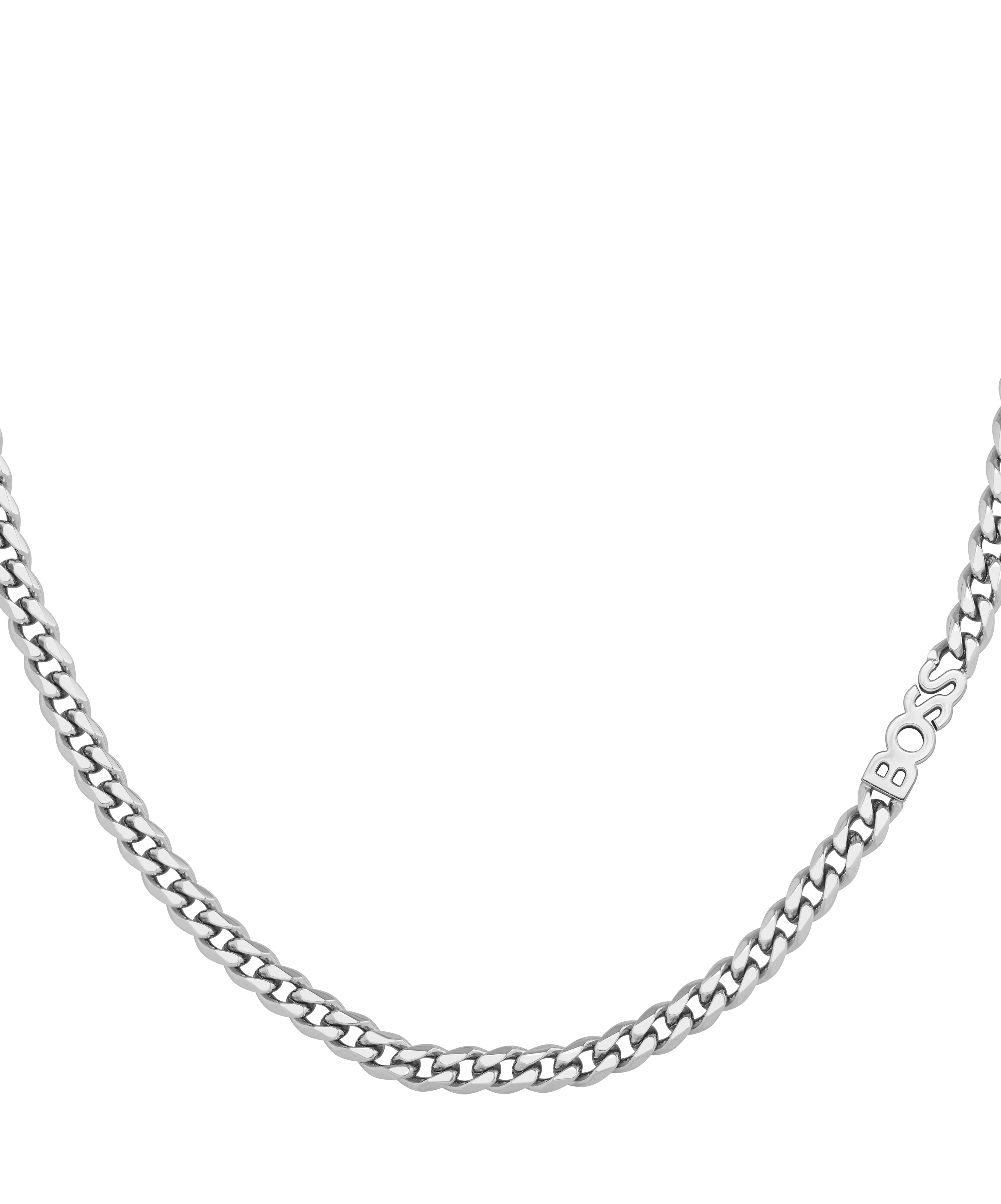 Ladies BOSS Kassy Stainless Steel Curb Necklace