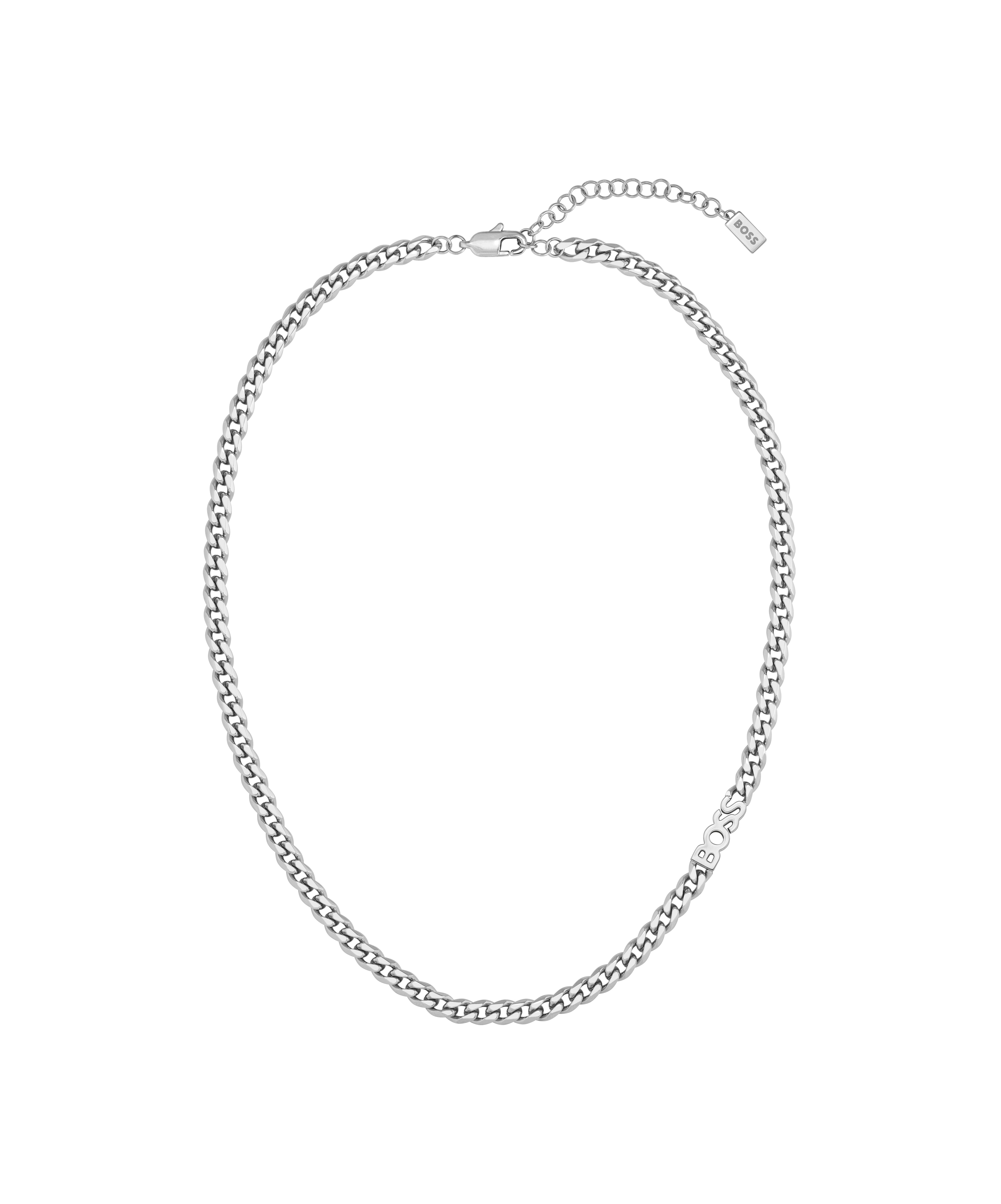 Ladies BOSS Kassy Stainless Steel Curb Necklace
