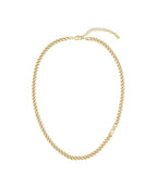 Ladies BOSS Kassy Light Gold IP Curb Necklace