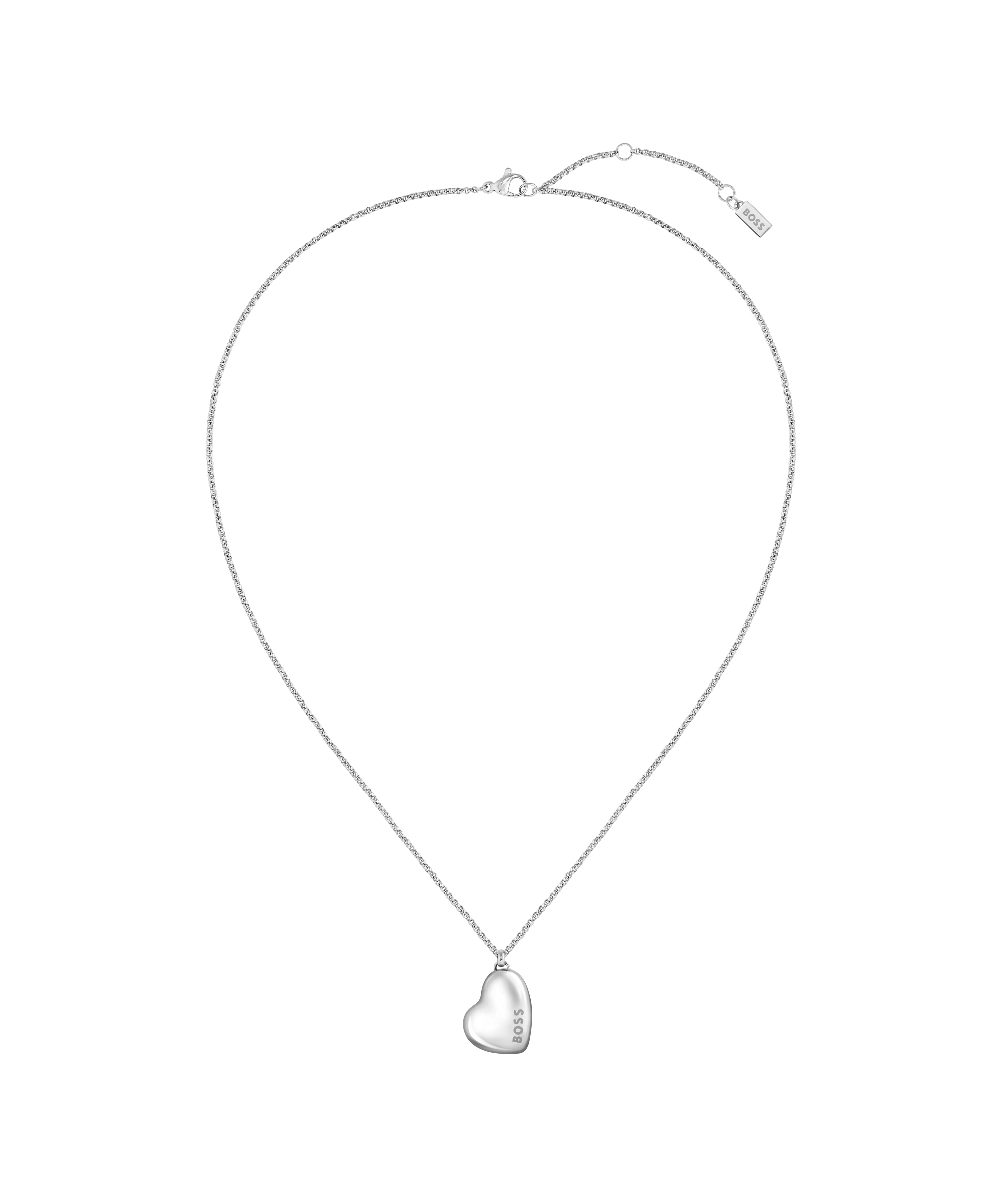 Ladies BOSS Honey Stainless Steel Heart Necklace