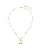 Ladies BOSS Honey Light Yellow Gold Heart Necklace