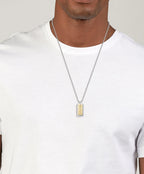 Gents BOSS Devon Box Chain Stainless Steel Necklace