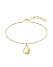 Load image into Gallery viewer, Ladies BOSS Honey Light Yellow Gold Heart Bracelet

