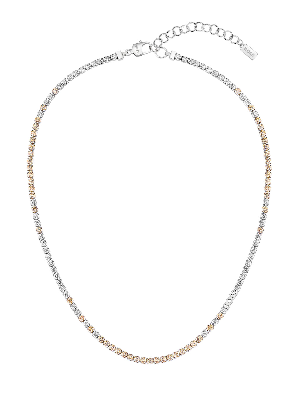 Ladies BOSS Kassy Precious Tennis Crystal Necklace