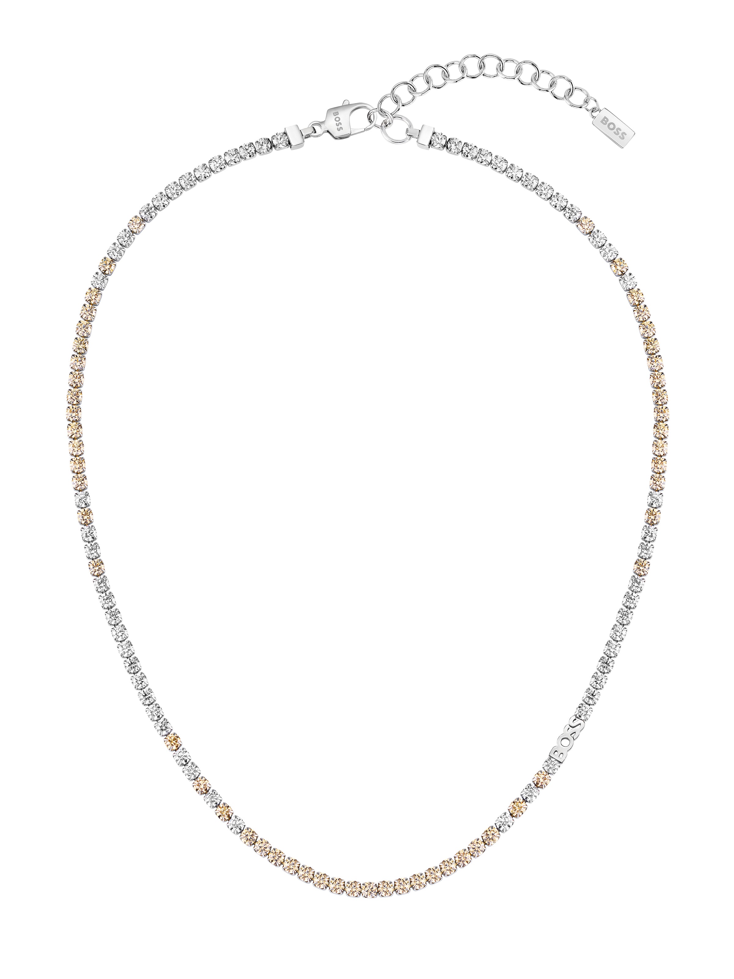 Ladies BOSS Kassy Precious Tennis Crystal Necklace