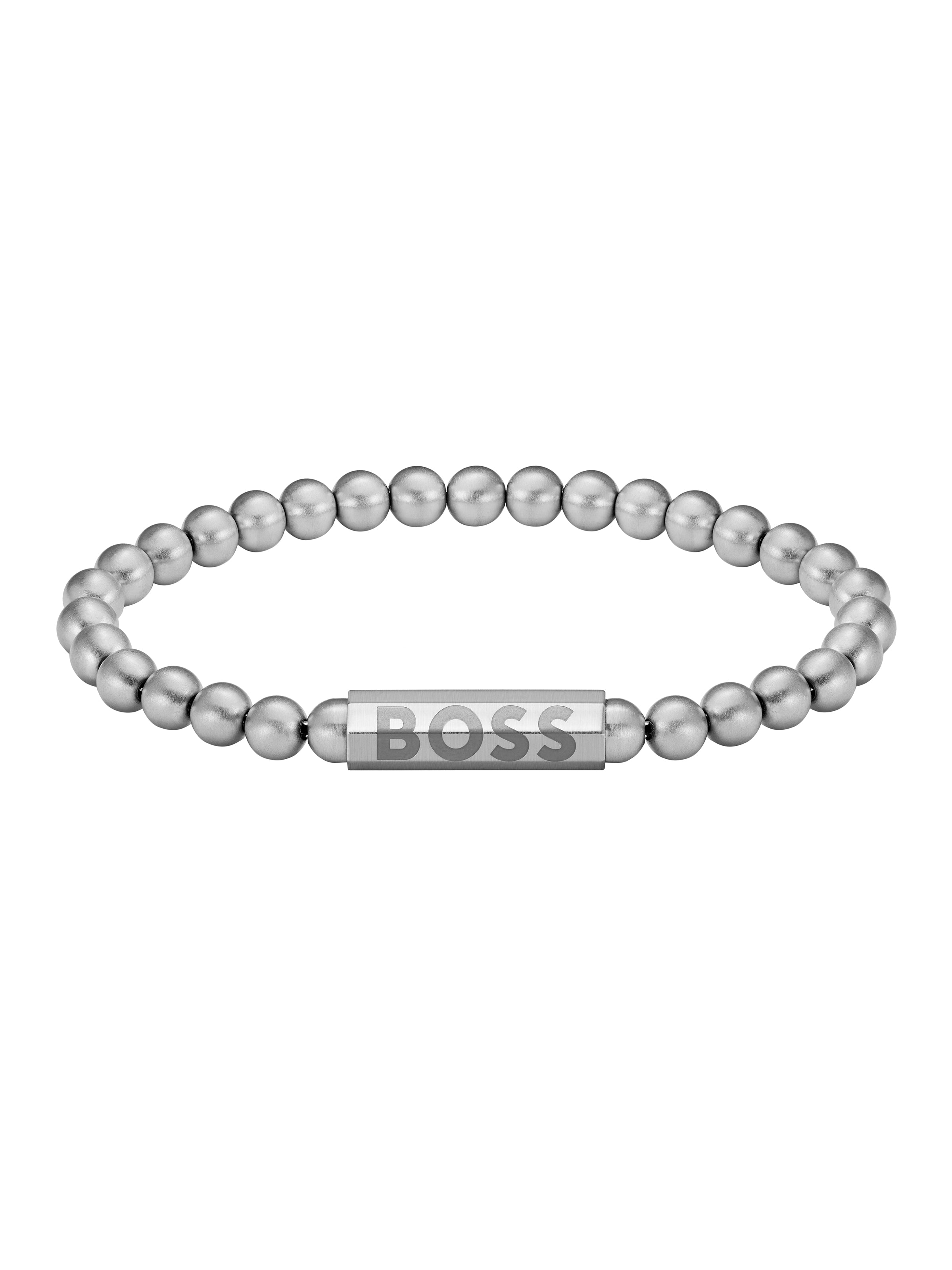 BOSS Sphere Beaded Logo Clasp Bracelet