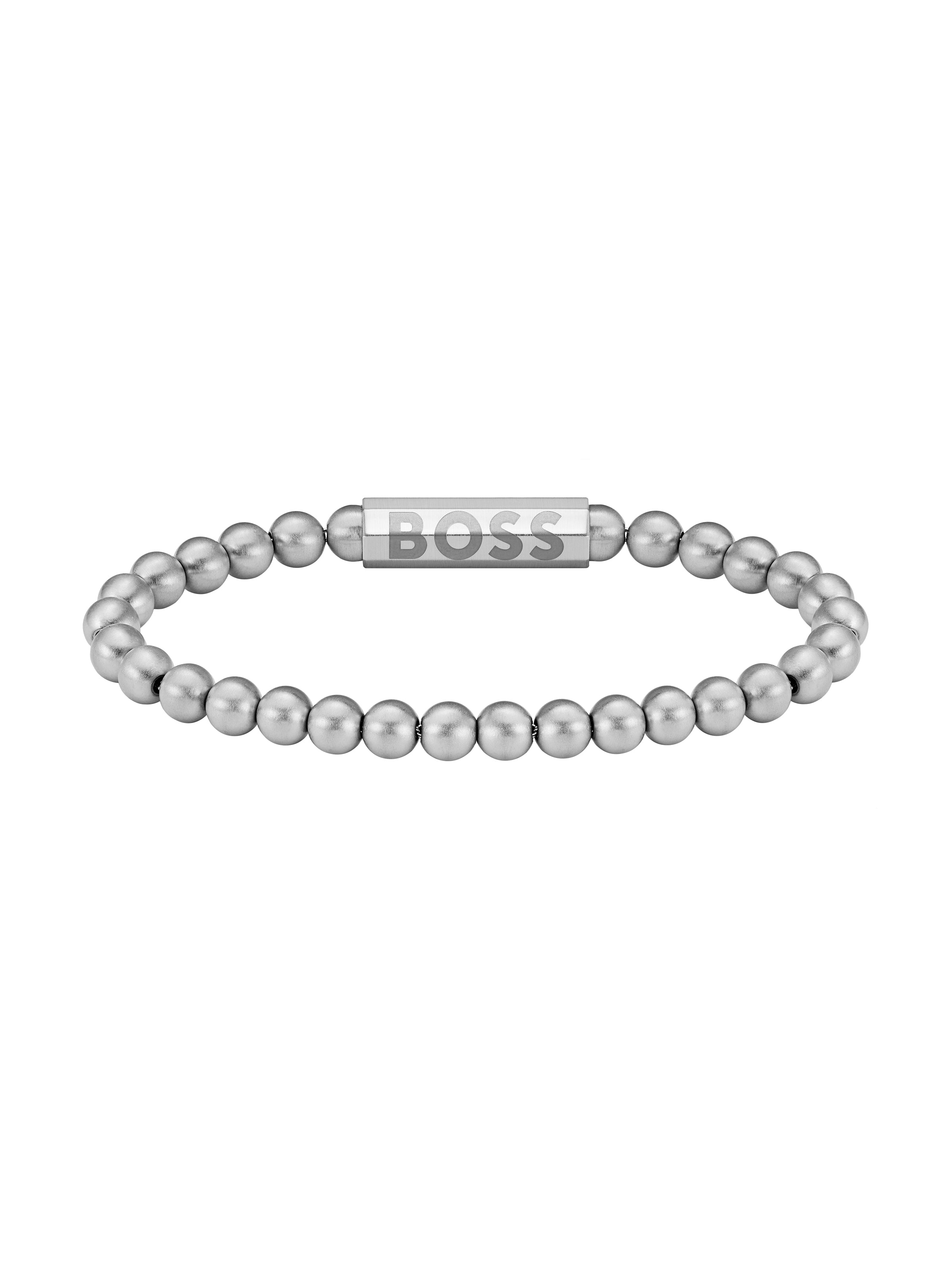 BOSS Sphere Beaded Logo Clasp Bracelet