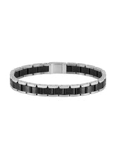 Load image into Gallery viewer, Gents BOSS Black Metal Link Essentials Stainless Steel Bracelet
