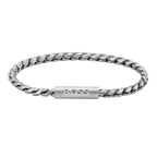 Mens BOSS Doran Silver Stainless Steel Bracelet