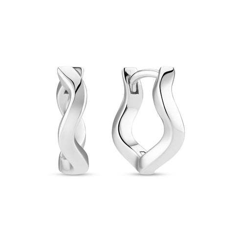 Silver Ellera Waves Pianura Earrings