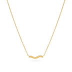 Gold Ellera Waves Pianura Necklace