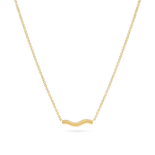 Gold Ellera Waves Pianura Necklace