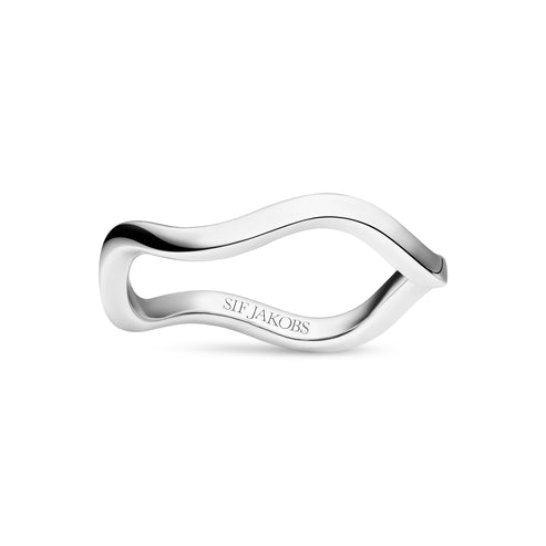 Silver Ellera Waves Pianura Ring