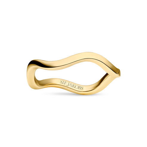 Gold Ellera Waves Pianura Ring