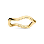 Gold Ellera Waves Pianura Ring