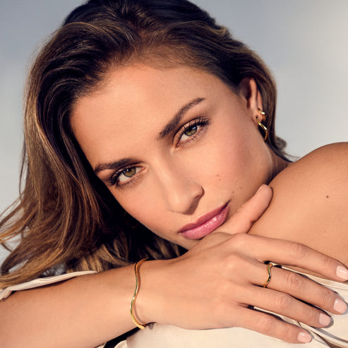 Gold Ellera Waves Pianura Ring