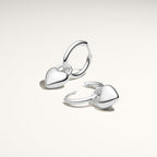 Silver Julia Creole Earrings