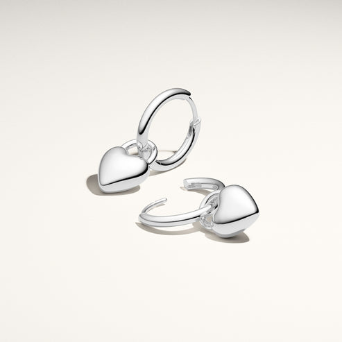 Silver Julia Creole Earrings