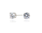 Lana with White Swarovski Crystal Earrings
