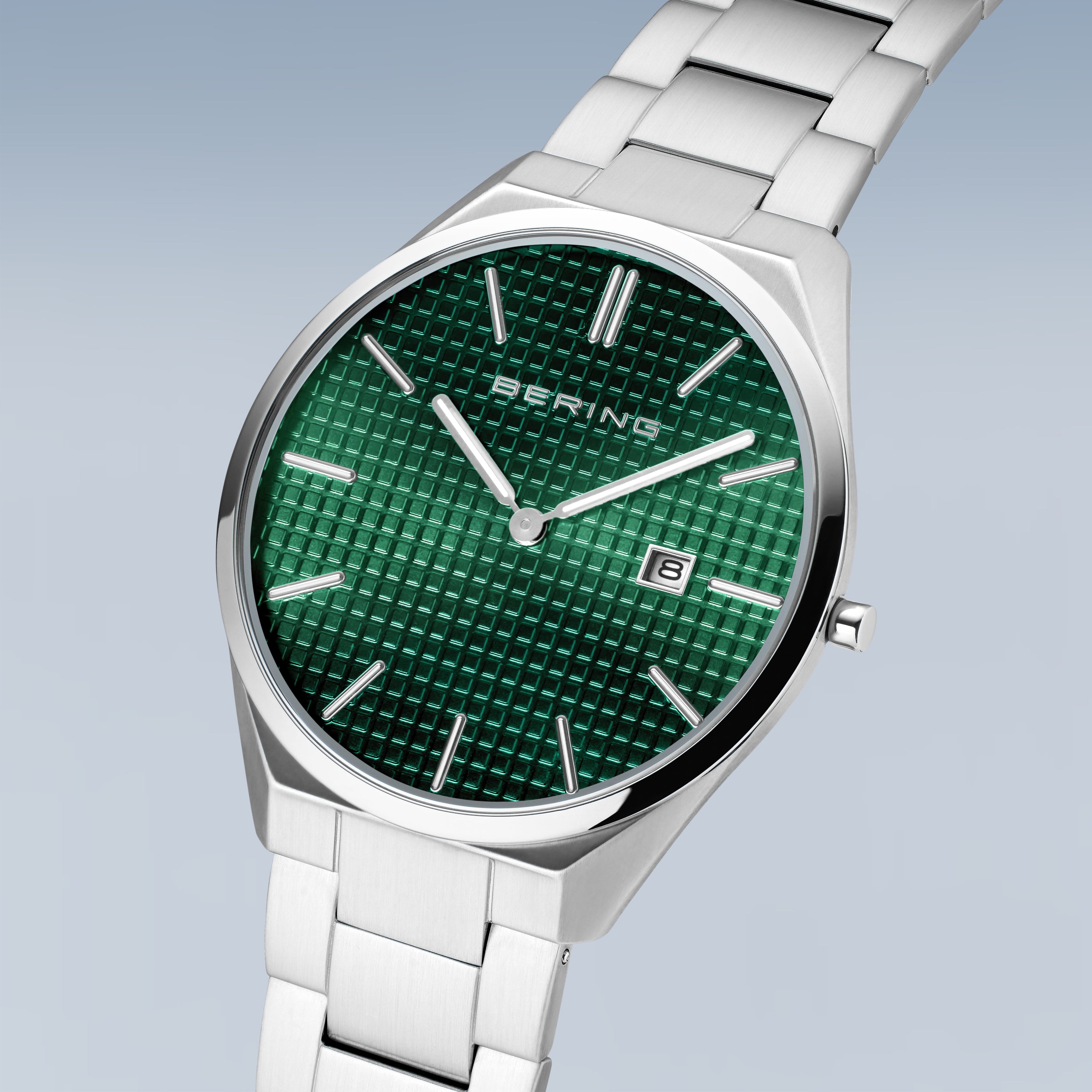 BERING, Green Dial, Ultra Slim Watch 17240-708