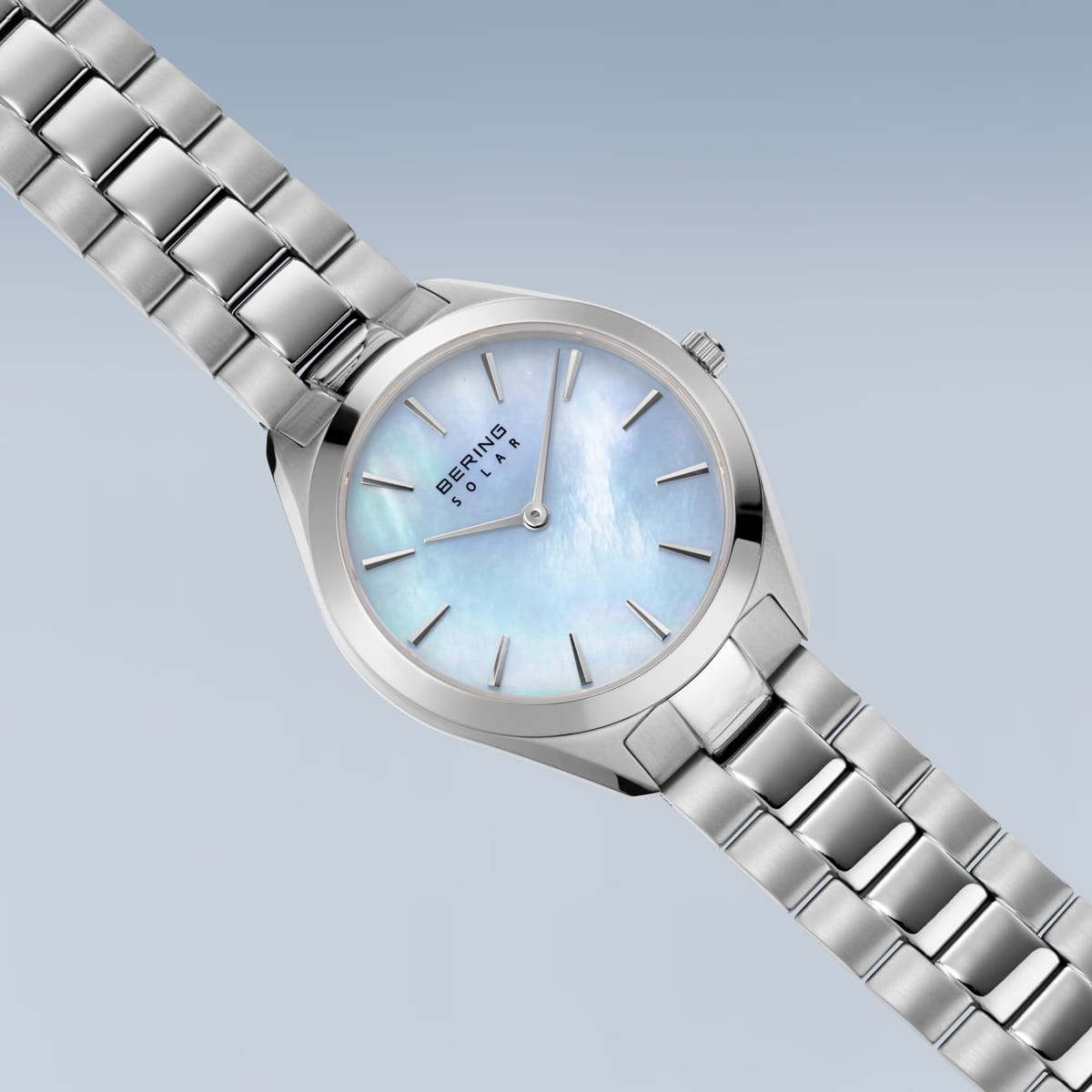 Bering Solar Silver Ladies Mother of Pearl watch 17331-707