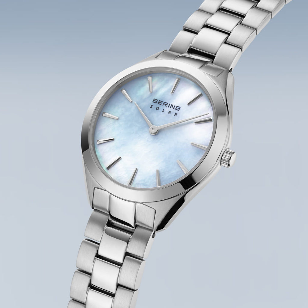 Bering Solar Silver Ladies Mother of Pearl watch 17331-707