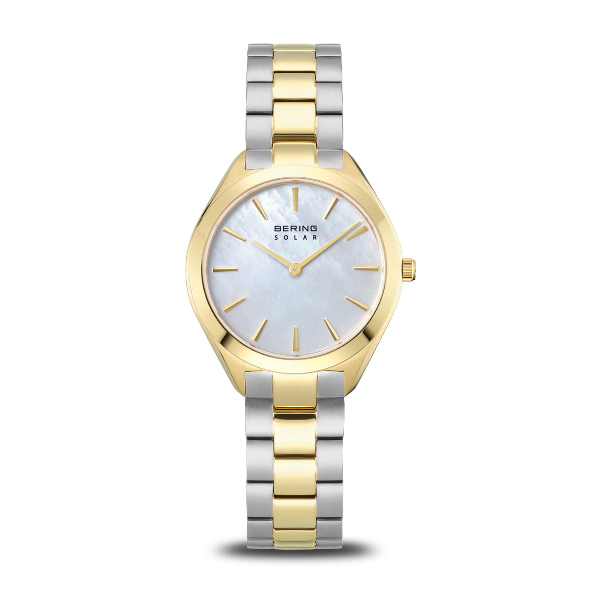 Bering Solar Gold Silver Ladies Mother of Pearl watch 17331-710