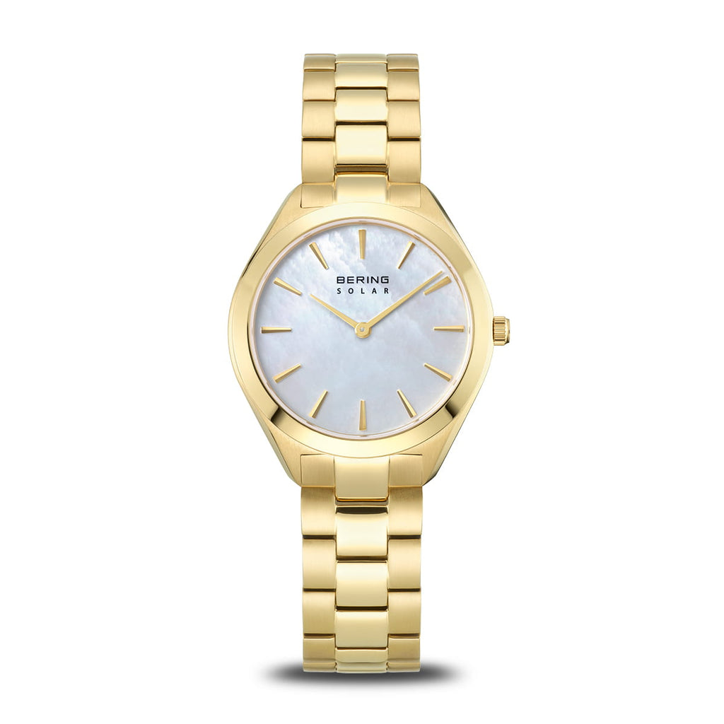 Bering Solar Gold Ladies Mother of Pearl watch 17331-734