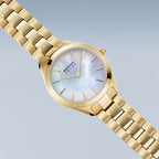 Bering Solar Gold Ladies Mother of Pearl watch 17331-734