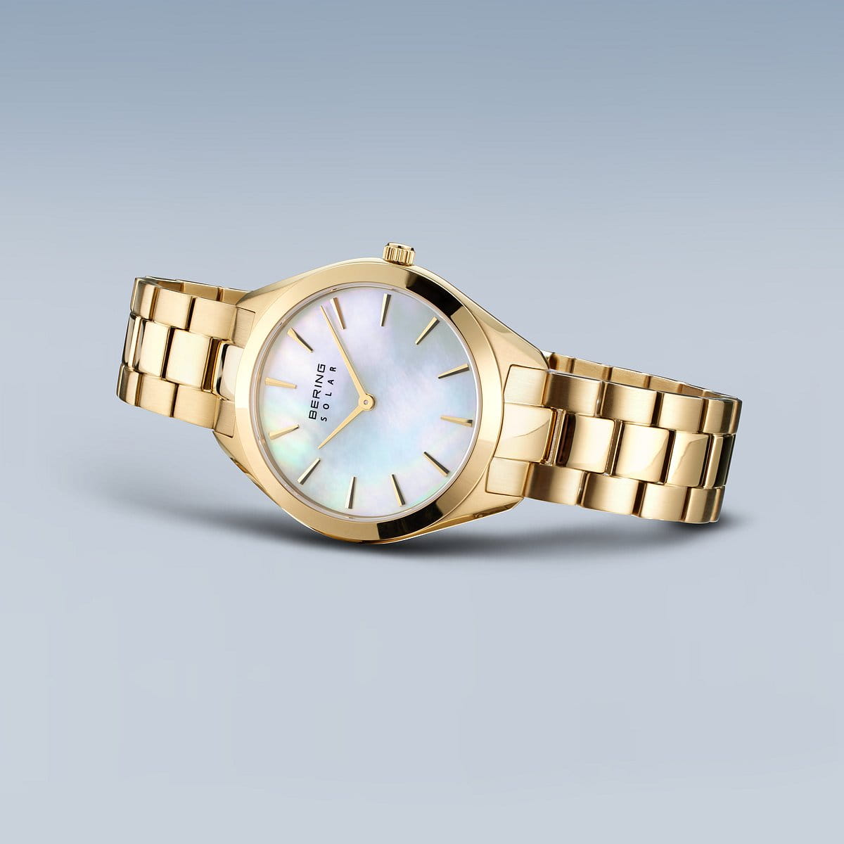 Bering Solar Gold Ladies Mother of Pearl watch 17331-734