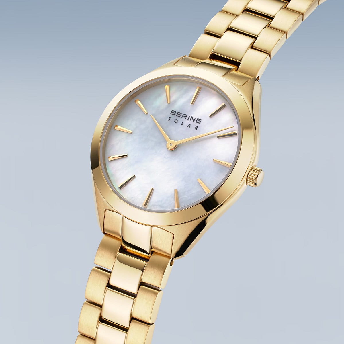Bering Solar Gold Ladies Mother of Pearl watch 17331-734