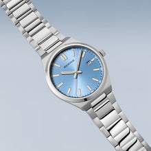 Load image into Gallery viewer, BERING Blue Dial, Integrated Bracelet Watch 17639-707
