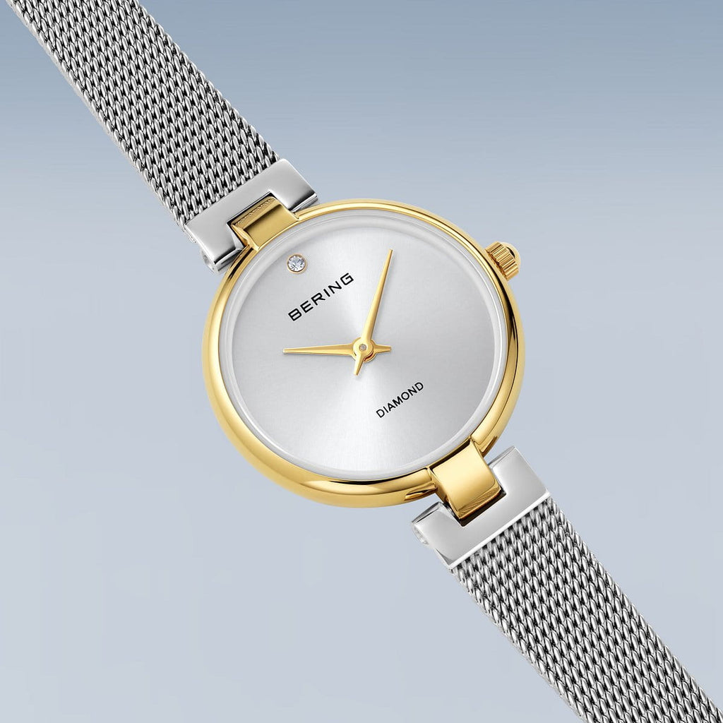 Bering The 15th Anniversary Diamond Watch and Bracelet Set