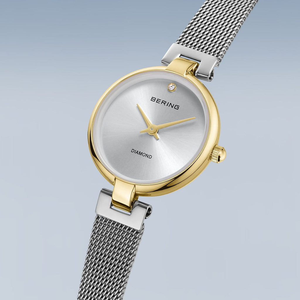 Bering The 15th Anniversary Diamond Watch and Bracelet Set